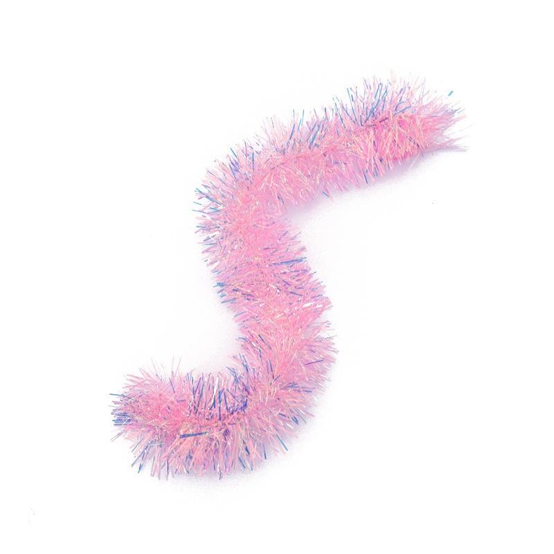 2M Weihnachtsdekoration Farbband Weihnachtsbaumspitze Ornamente Rosa Und Bunt Neujahr 2026 DIY Party Deko Zubehör