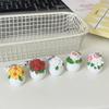 Artistic Resin Keychain With Realistic Miniature Plant Design Multifunctional Decoration For Backpacks Keys Or Gift Boxes