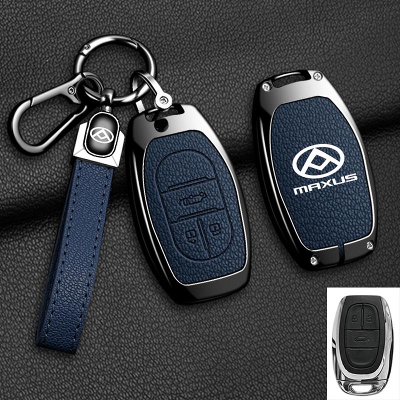 Zinc Alloy Leather Car Key Case Cover For Maxus G50 Plus D60 G10 G20 RV V90 T60 T70 EUNIQ5 Auto Key Shell Keychain Accessories