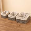 Storage /Wicker Basket Set For Kitchen, Bathroom, Bedroom, 3 . / Basket In