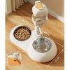 Large Dog Bowl 2 in 1 Pet Feeders Water Feeder Adjustable Height Feeder Waterer Food Container Bowl