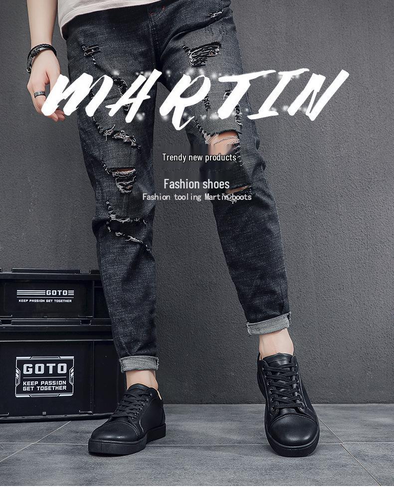2026 Men's Korean Style White Fashion Sneakers: Trendy, Casual Sports Shoes for Students