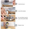 Suction Base Rotary Grater Silver Cheese Shredder Sturdy Food Chopper  Potato Carrot Cutting