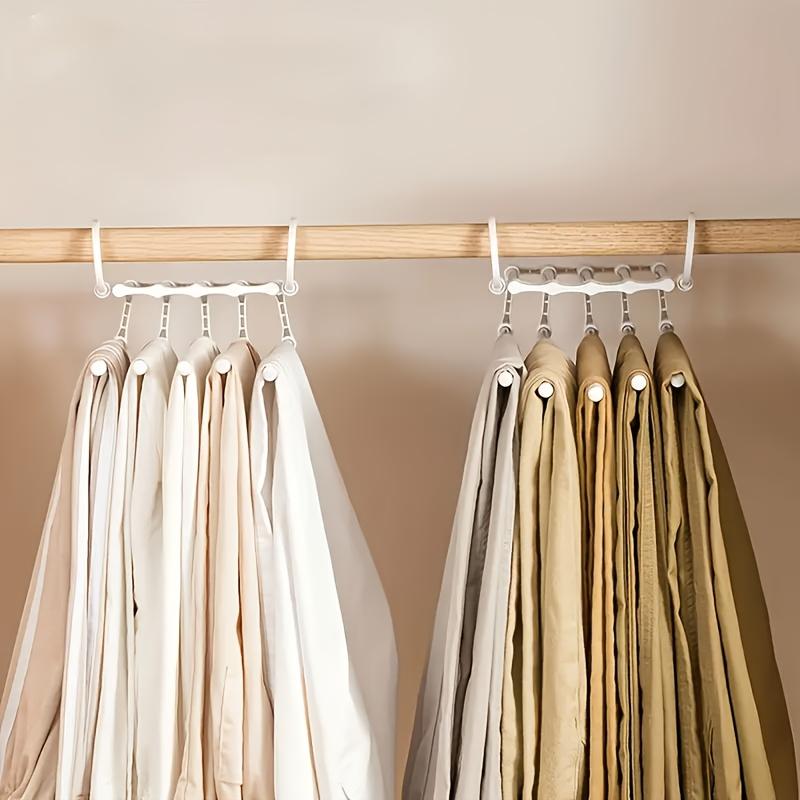 5 In 1 Multifunction Pant Rack Hanger Stainless Steel Wardrobe Adjustable Magic Trouser Hangers Towel Shelves Closet Organizer