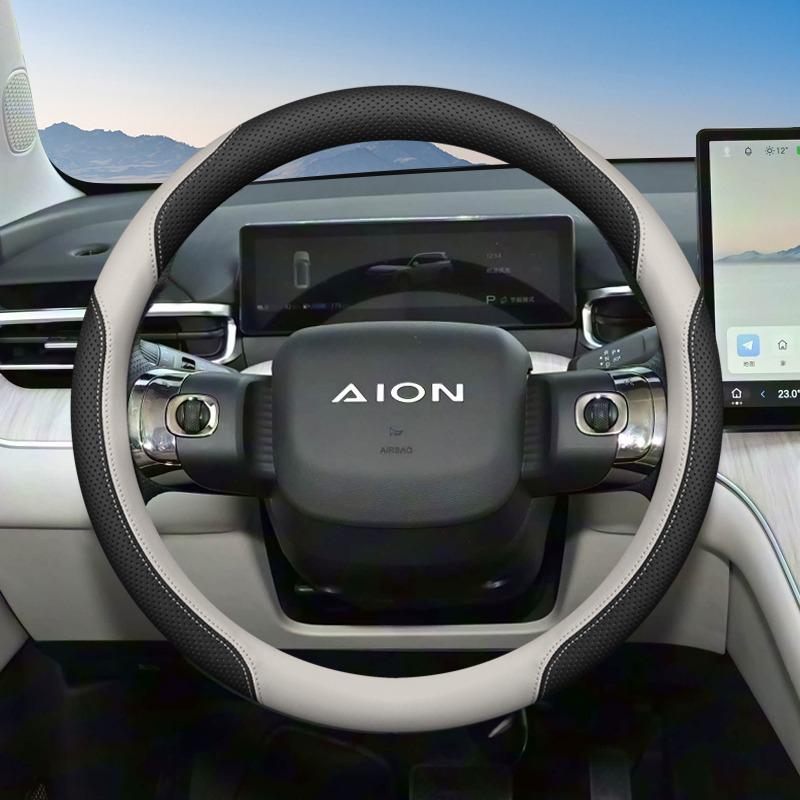 

Для нового GAC Aion I60 2026 2026 Наппа Кожа Автомобильный Руль Чехол Ультратонкий Противоскользящий Автомобиль Ручка Чехлы Аксессуары для Интерьера черный белый