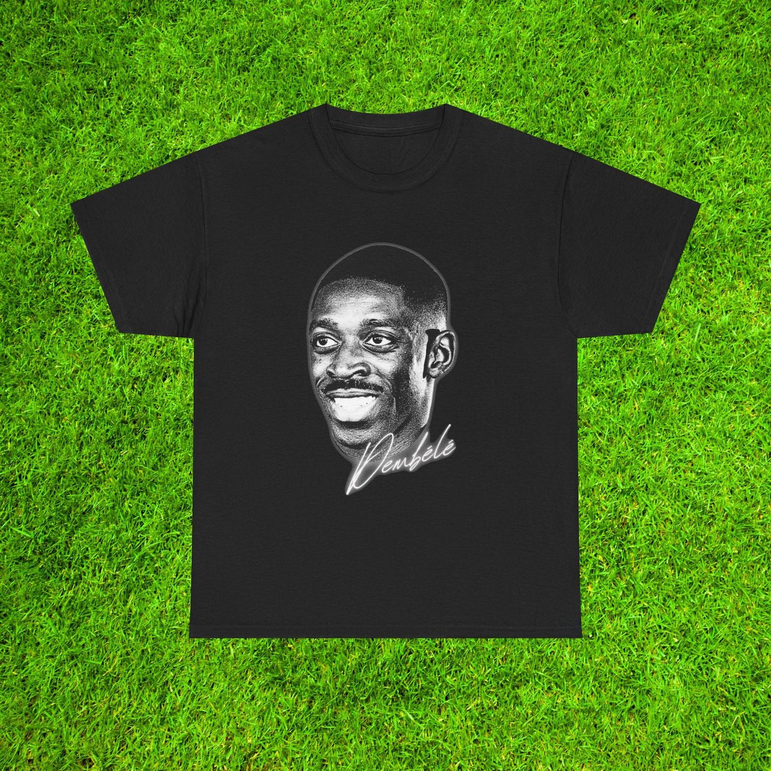 Ousmane Dembele T-Shirt PSG Barcelona Dortmund France Soccer Fan Gift Football Legend Tee Streetwear Clothing Paris Merch Art Graphic Shirt M