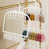 Durable Plastic Hanger Nonslip Grooves Foldable Design For Tight Storage Area HX6C