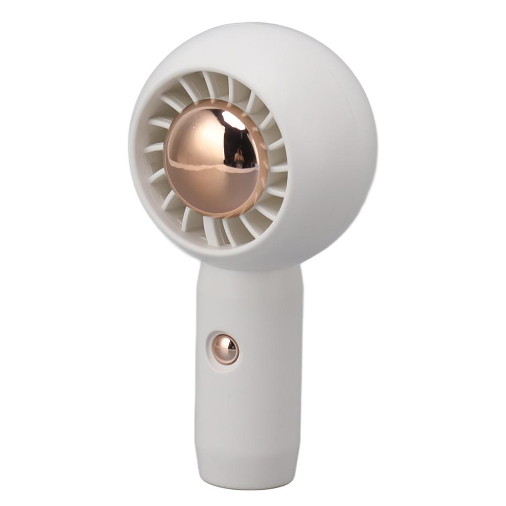 Mini wentylator ręczny osobisty ładowany przez USB cichy wentylator biurkowy dla mężczyzn kobiet wewnątrz na zewnątrz biały
