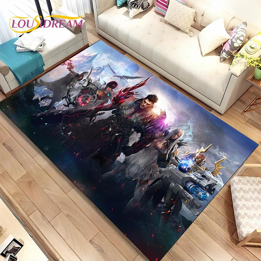 3D Lost Ark Game Gamer Cartoon Area Rug,Carpet Rug for Living Room Bedroom Sofa Doormat Decoration,kids Play Non-slip Floor Mat