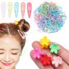 220PCS/Set Candy Color Kids Girls Gifts Hairpin Hair Clip Hair Rope Accessories