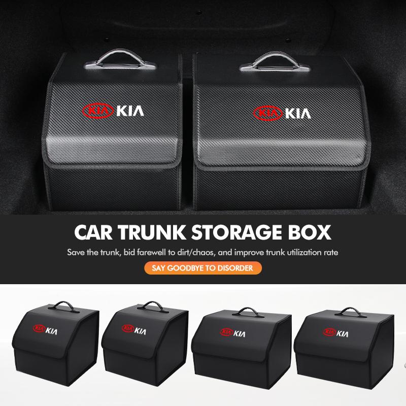 For KIA Car Trunk Storage Box Foldable Large Capacity Trunk Organiser Sportage Rio Ceed Niro Soul Stonic Picanto Proceed