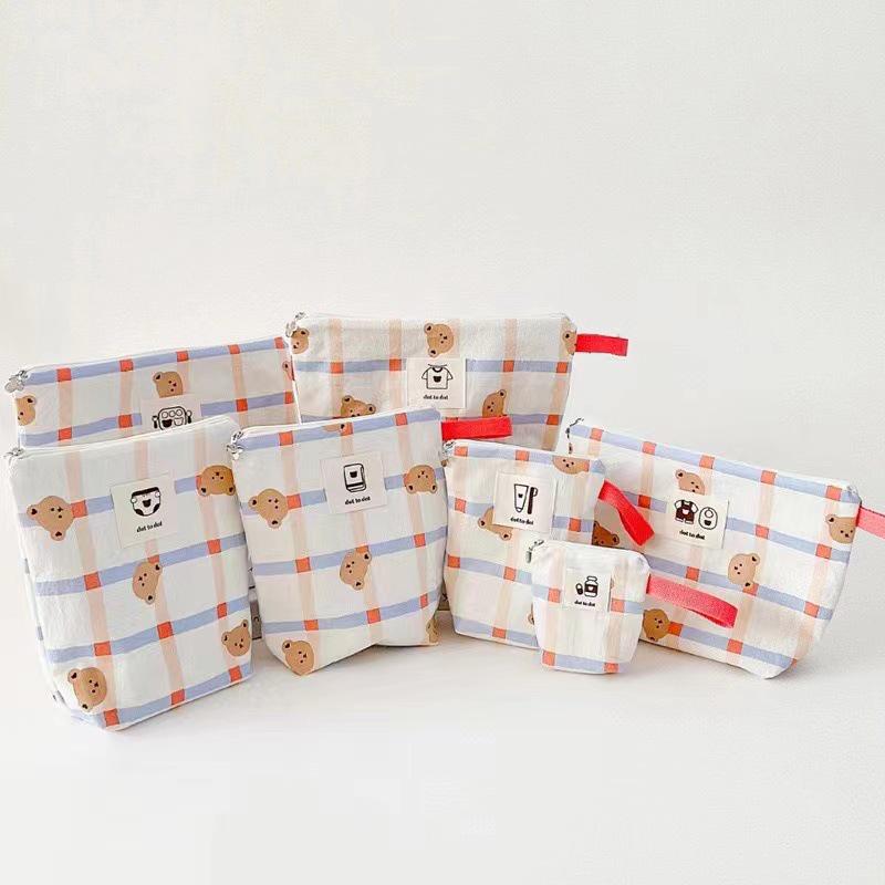 Korean 7-Piece Kindergarten Clothes & Diaper Storage Set with Waterproof Bags