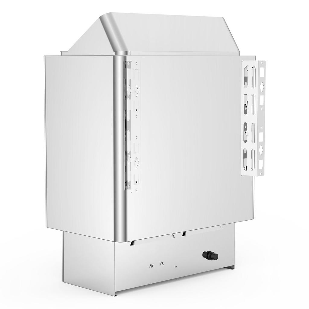9KW Saunasteinofen 380V-415V Nass&Trocken Elektrischer Saunaofen mit integrierter Steuereinheit Edelstahl Saunasteinofen