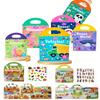 Fun Sticker Book Puzzle Activity Book Cartoon Sticker Book To Enhance Concentration Magnetic Stickers Can Be Repeatedly Pasted