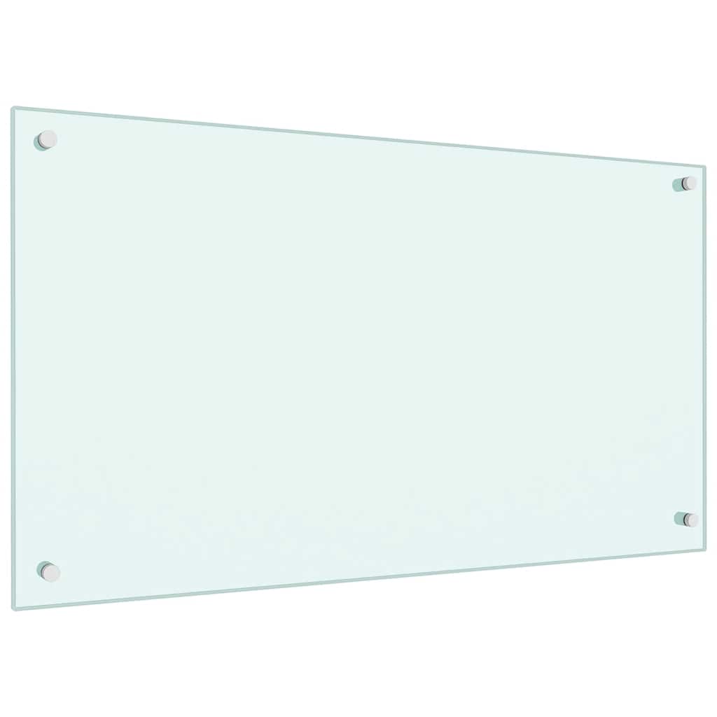 Vidaxl Panel Ochronny Do Kuchni, Biały, 90X50 Cm, Szkło Hartowane