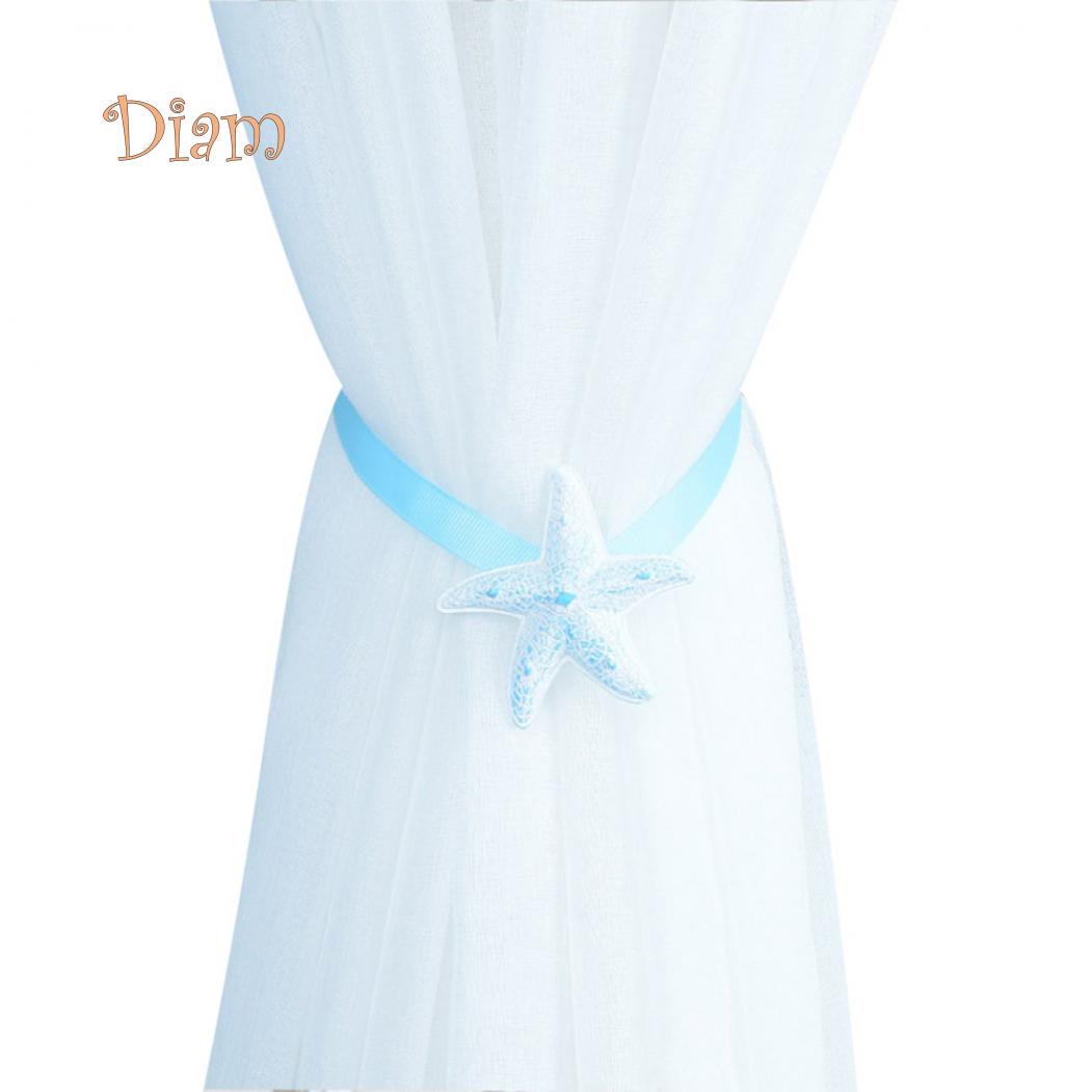 

Elens Store Морская Морская Звезда Магнитная Пряжка Для Занавеса Подхват Держатель Клип Декор Спальни One Size синий