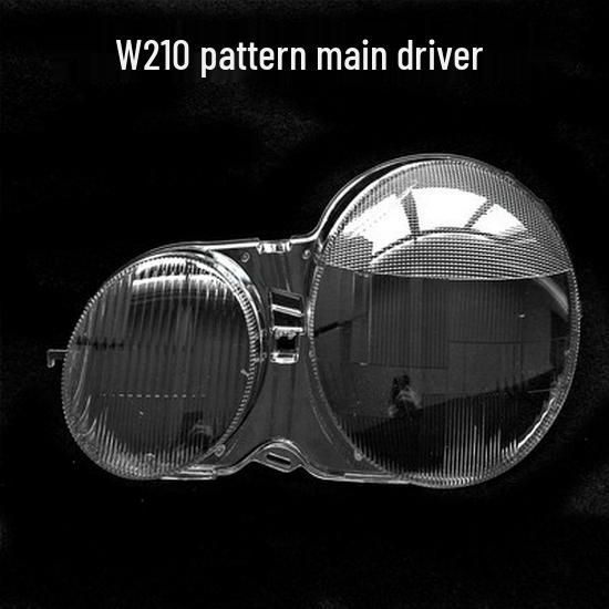 Fits 99-05 Mercedes-Benz E-Class W210 Headlight Lens Cover: Transparent PC Mask Crystal Face.