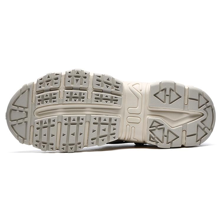 FILA Fashion Sneakers Textile, Synthetic Leather, Mesh Low top Casual Shoes Men's Beige F12M134108FAB