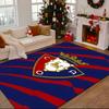 1PC Red Blue Shield Atletico Rug Game Carpet, Floor Mat for Bedroom Living Room Entryway Rug, Home Decor Idea Gift for Christmas birthday