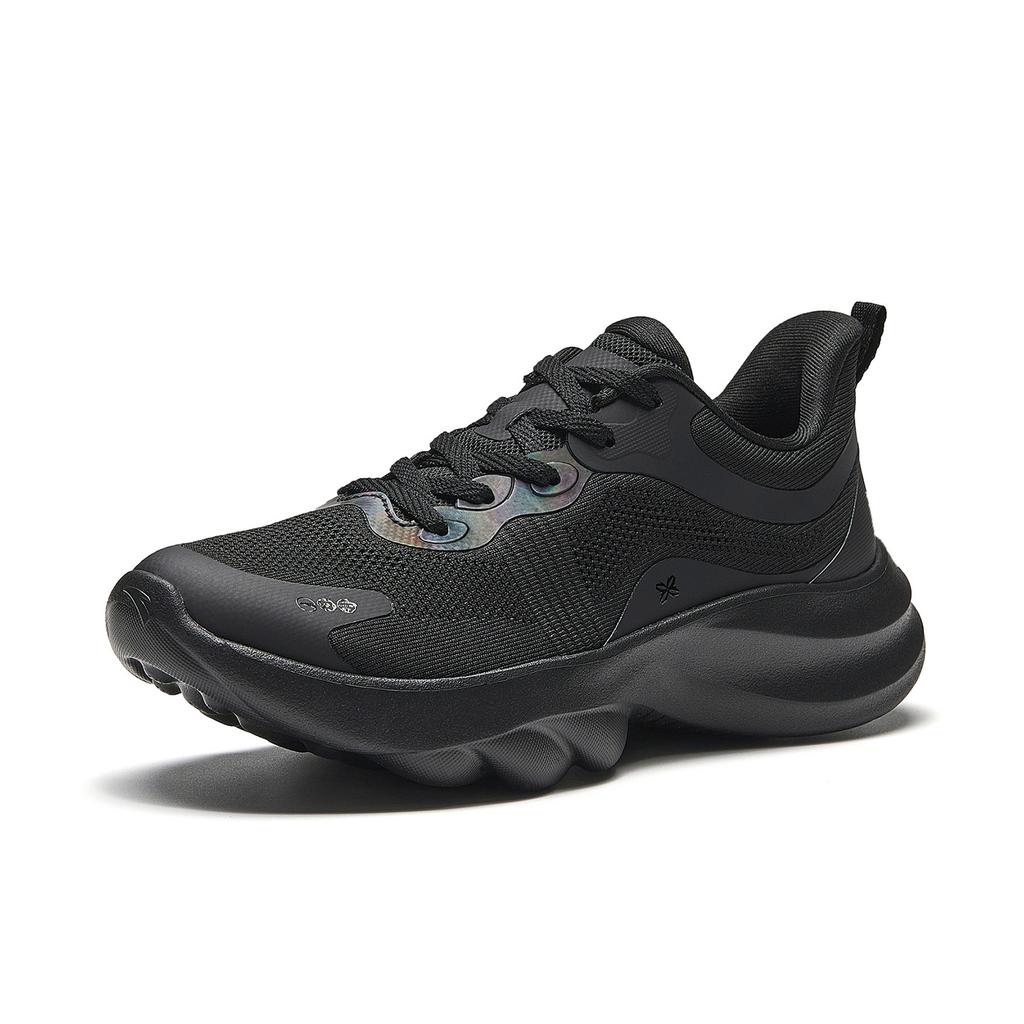 Anta Mianmian Dan Sports Comfortable Fabric Rubber Shock Absorbing Wear Resistant Low Top Casual Running Shoes Women sneakers Basic-Black 922635501-5
