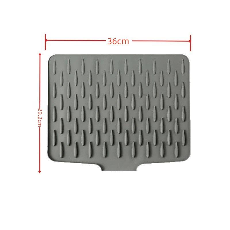 1PC countertop slope silicone drain pad kitchen anti-scalding and heat insulation pot pad thickened countertop pad non-slip cutting board fixing pad