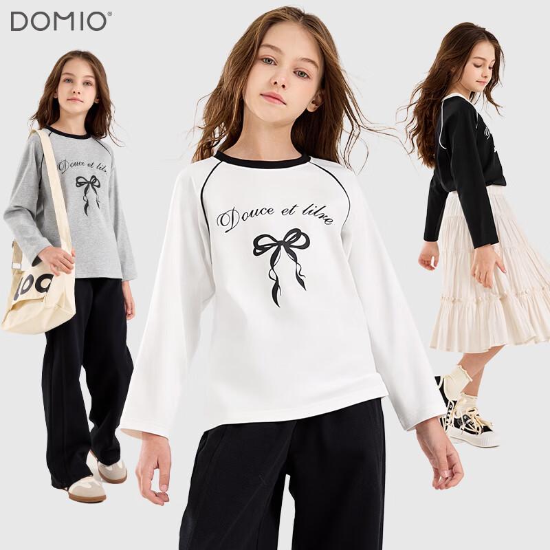 Duomiaowu Girls  Spring/Autumn Long Sleeve T-shirt 130
