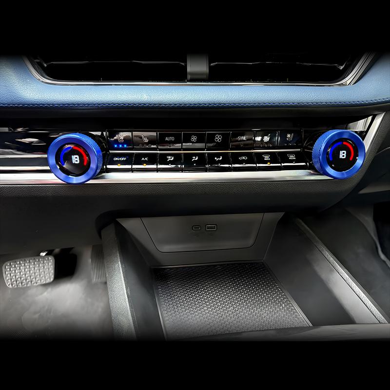 For Chevrolet Equinox 2025-2026 Air conditioning Knob Ring Cover Trim Aluminium Alloy Material Car Interior Trim Accessories