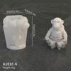3D Weltraum-Astronaut Silikon-Kerzenformen Weich Leicht zu entformen Handgefertigt Luft- und Raumfahrt-Thema Gipsbasteln Harz Zementform