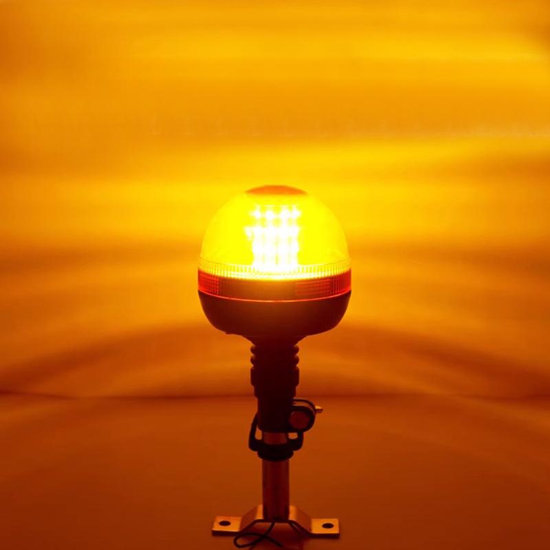 LED Rotating Warning Light for John Deere Tractor Truck Flashing Amber Flexible Emergency Strobe Lamp Beacon Forestry