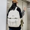 Minimalist Letters Embroidered Nylon Daypack With Breathable Shoulder Straps