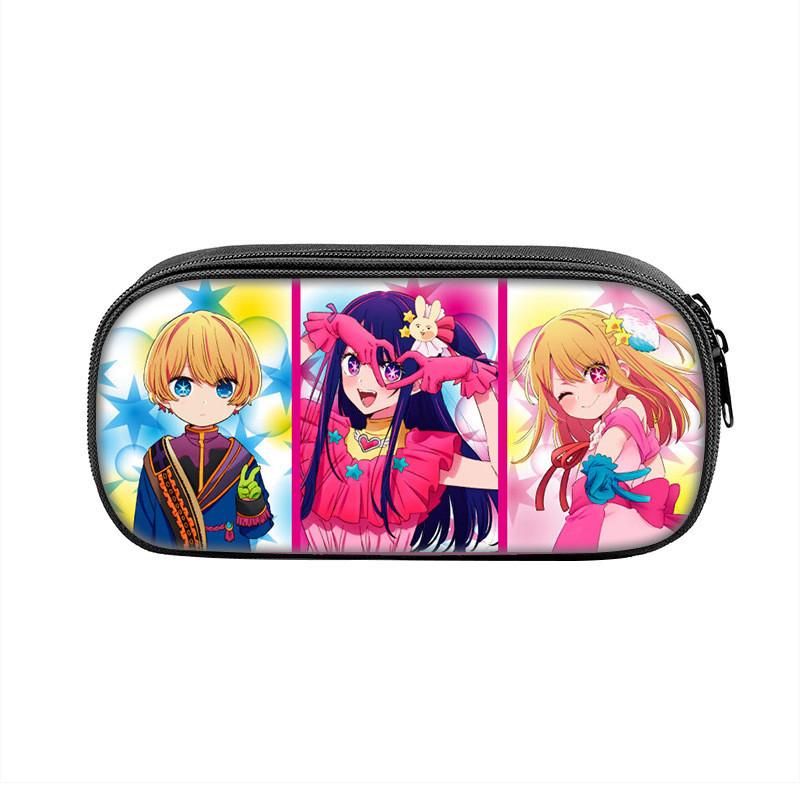 Oshi No Ko Kids Pencil Case With Large Capacity For School Storage And Stationery Organization