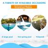 Swimming Pool Skimmer Net With 5 Section Aluminum Telescopic Pole Debris Leaf Pickup Removal Pond Cleaning Tool