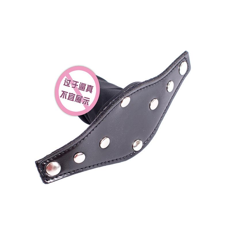 Adult Enhanced Dildo Mouth Gag Choker Mask - BDSM Punk Slave Training
