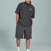 Reebok Letter Embroidery Woven Loose Sports Shorts Unisex Shorts Charcoal-Black 24SRC619UGH1