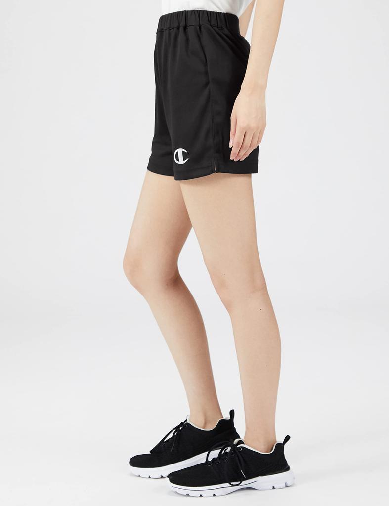 Champion Shorts Size M Women's CW-WV501, Antibacterial, Odor-Resistant, Quick-Drying, One-Point Logo, Black,