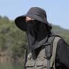 Breathable Fishing Cap for Men with Neck Flap Detachable Face Cover Camping