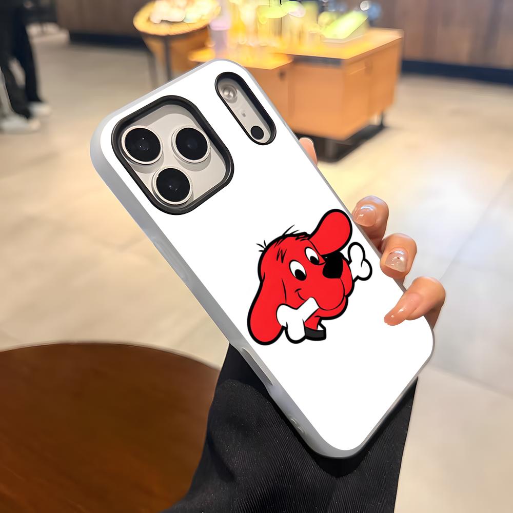 

Мультяшный Чехол для Телефона Клиффорд Большая Красная Собака Для IPhone 17 Air 16 E 15 14 Plus 13 12 11 Pro Max Желейный 2 в 1 Защитный Чехол iPhone 11 Pro Max