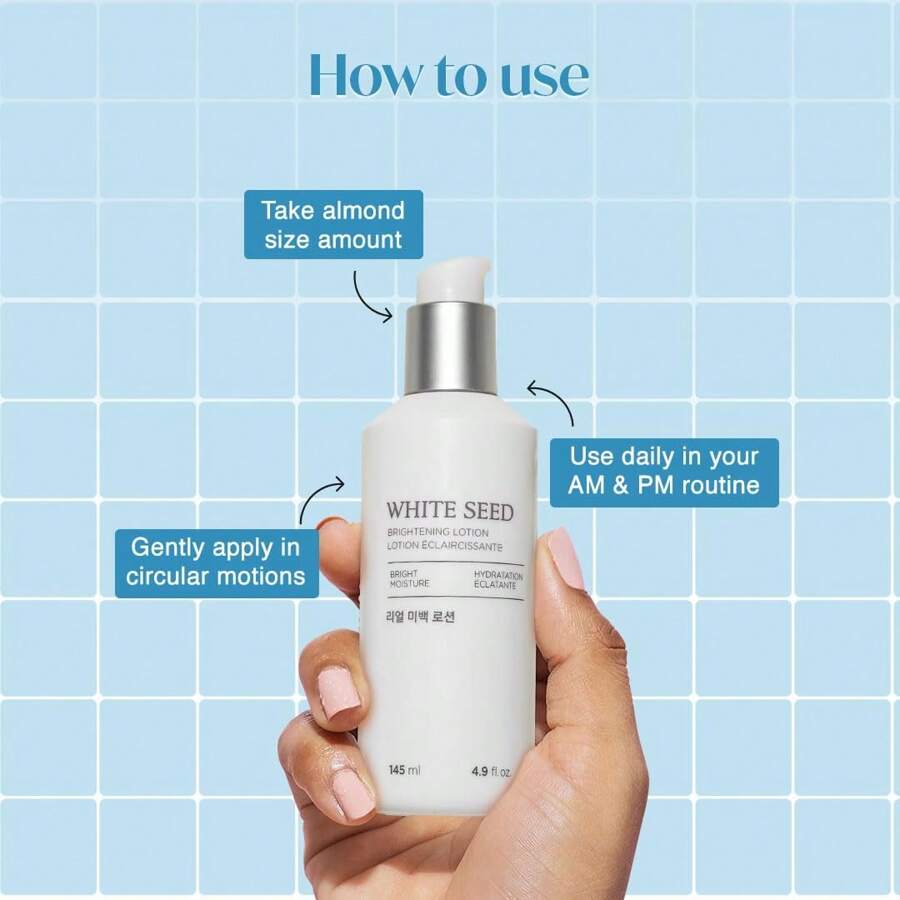 The Face Shop White Seed Aufhellende Lotion Gesichtspflege 145ml - Gegen Dunkle Flecken