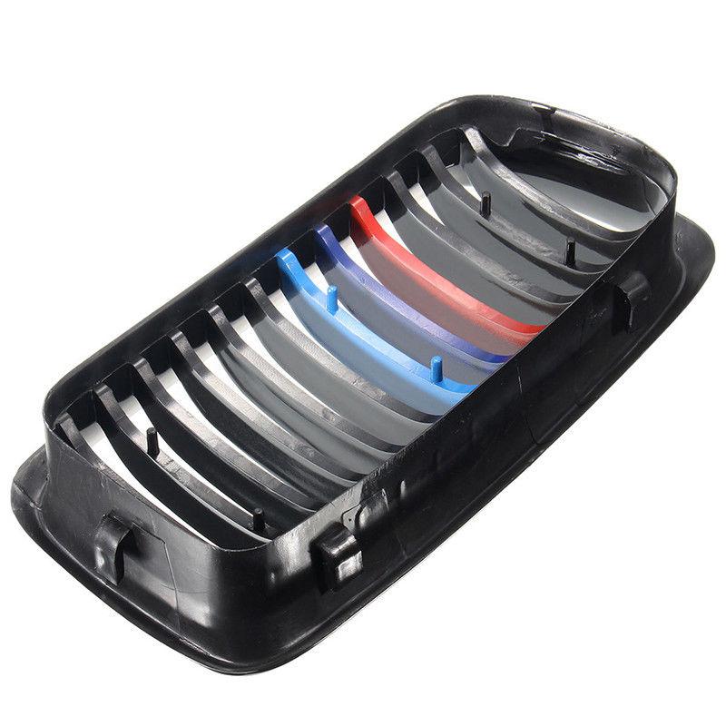 Rhyming Front Bumper Kidney Grille Matte Black Single Slat Grill Fit For BMW 7 Series E38 1998-2001 Car Accessories