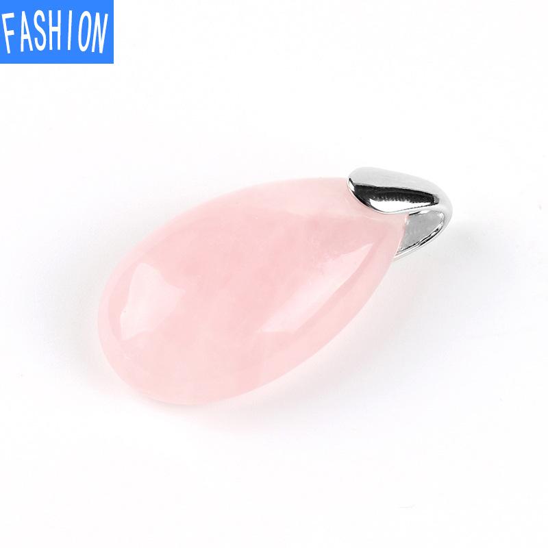 

Популярний кулон із кришталевої краплі аури з натурального каменю rose quartz