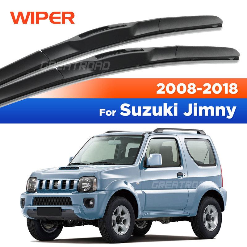 For Suzuki Jimny 2008-2018 2009 2010 2012 2013 2014 2015 2016 Wiper Front Wiper Blades Windshield Windscreen Window Brush 18"16"