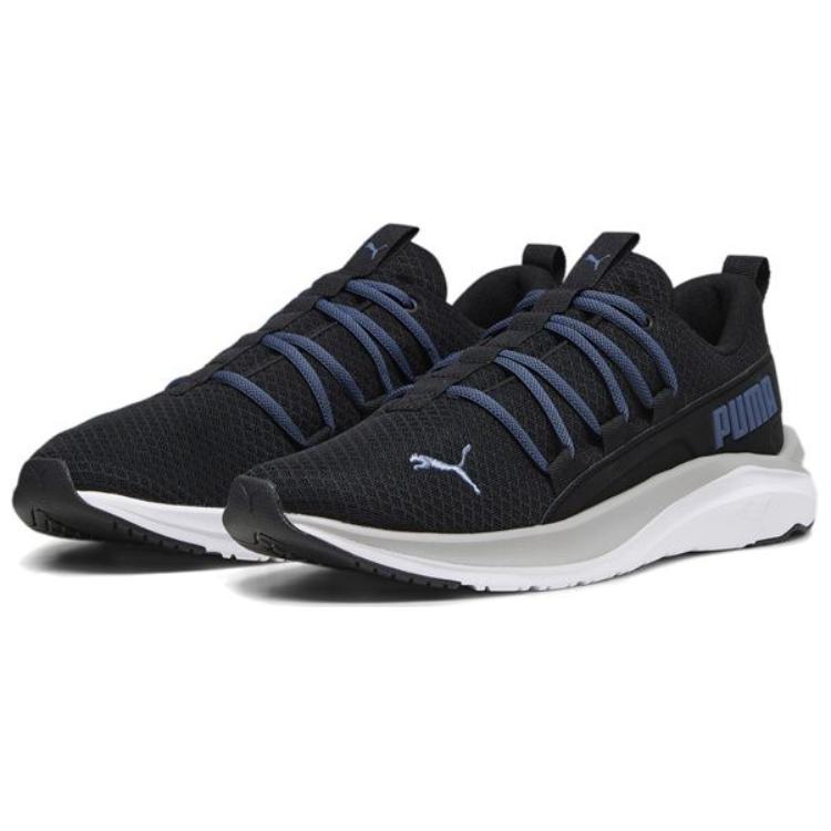 Puma Softride One4All Comfortable Lightweight Shock Absorbing Slip Resistant Durable Low Top Casual Running Shoes Men Sneaker Black Blue 377671-09