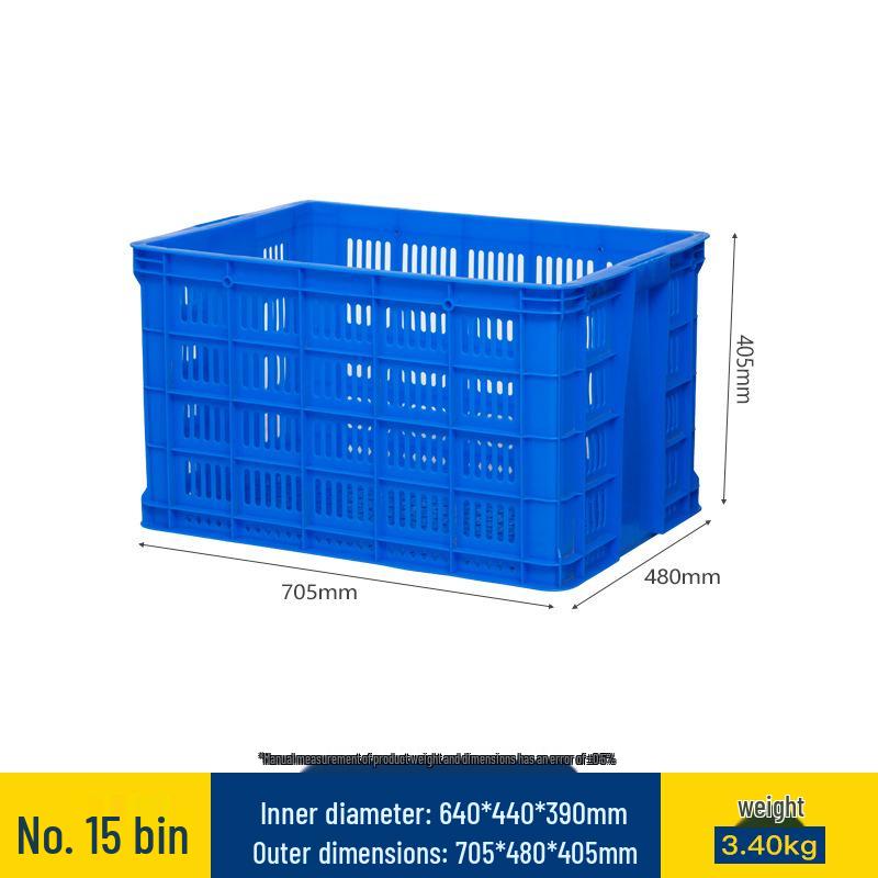 Large Rectangular Thick Plastic Basket for Vegetables and Fruits