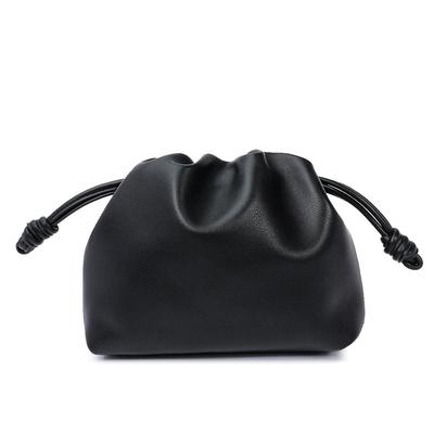 Mäkká kožená skladacia taška Taška z hovädzej kože Taška Vrecko Taška Sťahovacia šnúrka Oblaková taška Jednoramenná Crossbody taška Taška na nosenie v ruke Dámska taška