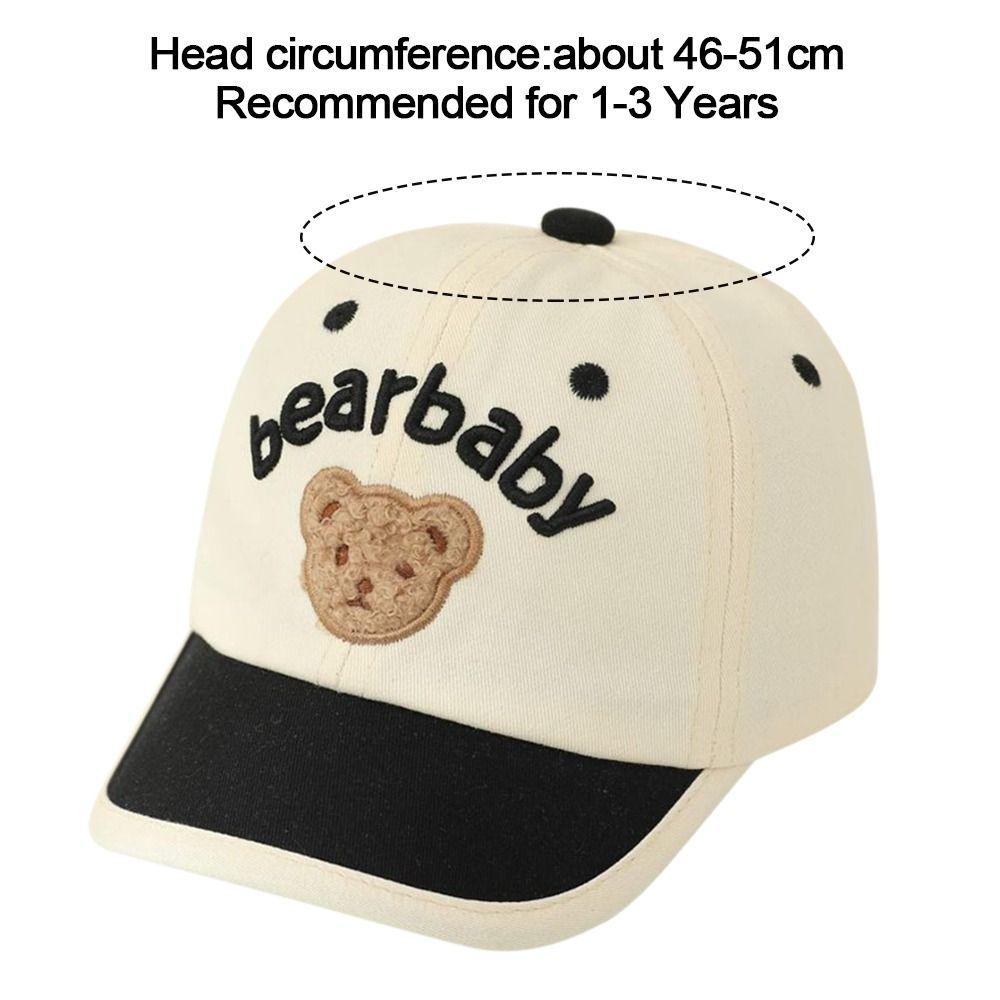 Bear Ear Baby Baseball Cap Corduroy Sun Protection Cap Boys Girls Caps Sun Hat  Infant Boy Girl