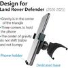 Car Phone Holder for Land Rover Defender 2020 2021 2022 2023 2024 2025 Auto Accessories Navigation Bracket Interior Decoration Mobile Cell Phone