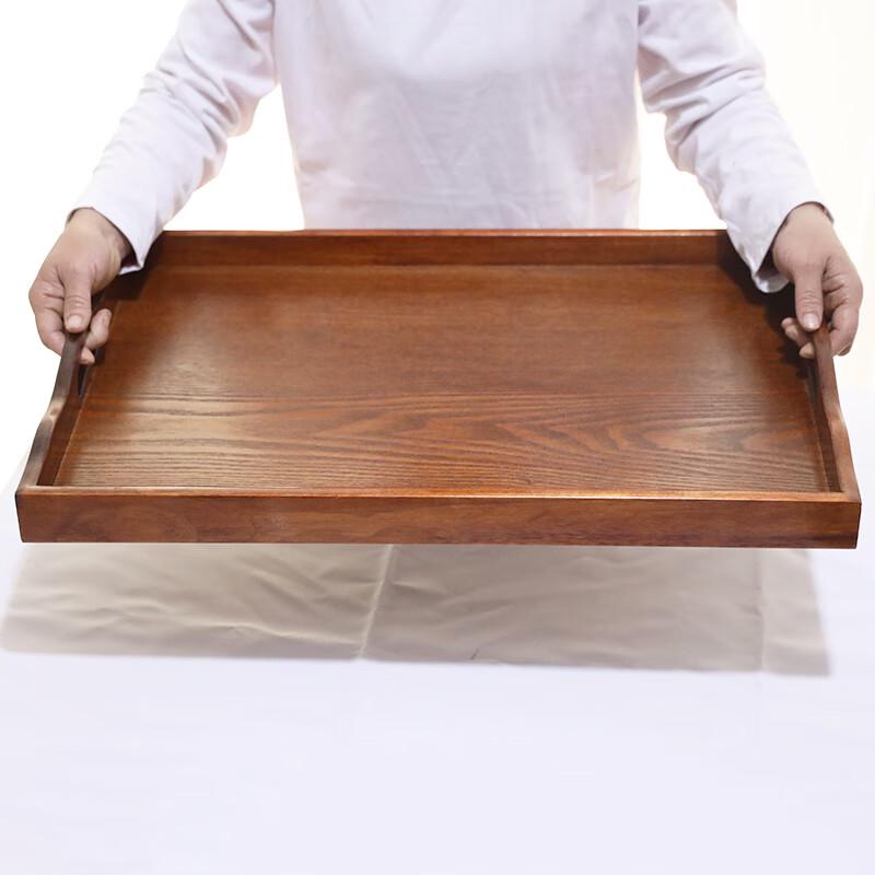 ZISIZ Extra Large Wooden Serving Tray
