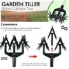 2 In 1 Garden Aerator Ventilated Scarifier Gardening Rotary Tiller Rotary Cultivator Tool Soil Plowing Tool for Garden Lawn Tool