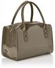 Sac bowling - Christian Lacroix - Jonc 3 - Simili cuir vernis - Gris - 20x30x12 cm