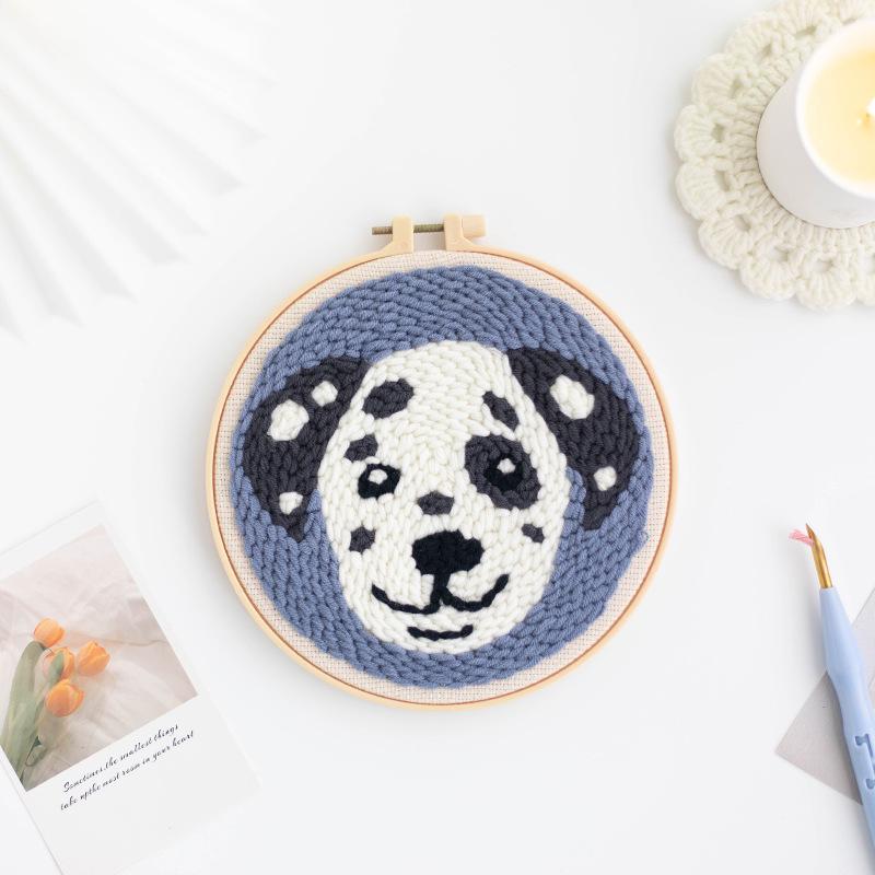 Russian Punch Needle Embroidery Kit: DIY Yarn Embroidery for Beginners